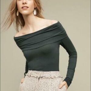 Anthropologie Deletta Brienne Off Shoulder Top XS